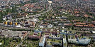 Auf dem Gelände einer alten Tabakfabrik in Berlin entsteht das Projekt GoWest. Bild: Christoph Kohl Architekten und Stadtplaner