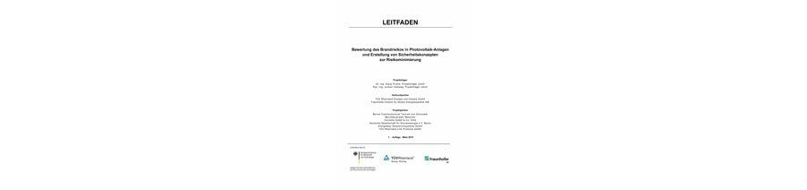 Leitfaden zur Bewertung des Brandrisikos in PV-Anlagen und Erstellung von Sicherheitskonzepten zur Risikominimierung als PDF